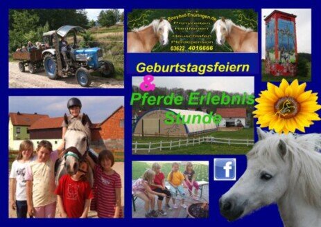 Feiern auf dem Ponyhof Kindergeburtstag,Schuleinführung
