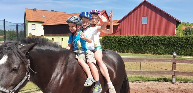 Pony Reiten Kinder Kinder reiten Pony